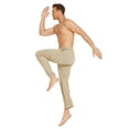 thumbnail image 5 of Pinspark Men's Baggy Cargo Sweatpants Open Bottom Straight Leg Loose Fit Drawstring Waist Deep Pockets, 5 of 6