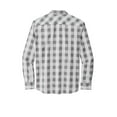 thumbnail image 5 of Port Authority Adult Male Men Checked Long Sleeves Shirt Shadow Grey Large, 5 of 5