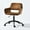 Brown, variant on Homy Casa Kids Study Chair - Adjustable Height Swivel Task Chair with Armrests for Homework Play Room, Brown Faux Suede