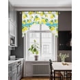 thumbnail image 3 of Yellow Lemons Swag Valances for Windows, Small Curtains Drapes, Summer Botanical Watercolor Kitchen Window Curtains Over Sink Rod Pocket Window Treatment Valance for Bedroom/Bathroom 56"x36", 3 of 5