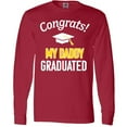 thumbnail image 3 of Inktastic Congrats My Daddy Graduated with cap Long Sleeve T-Shirt, 3 of 5