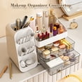 thumbnail image 2 of Makeup Organizer And Storage White Large 3 Clear Makeup Drawer Organizer,Skincare Organizers Countertop For Vanity Bedroom Tiered Makeup Box Organizer-Beauty Countertop Organization For Makeup C80, 2 of 3