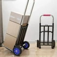 thumbnail image 5 of Luggage Trolley Cart Multi Purpose with 3 Elastic Ropes Adjustable Folding Hand Truck for Outdoor Travel Grocery Moving, 5 of 7