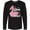 AB-Black, variant on Inktastic Glam Pink Flamingo with Pearls Long Sleeve T-Shirt