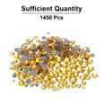 thumbnail image 3 of Uxcell 1450Pcs Rhinestones Hotfix Cristales de Vidrio Gems SS6-SS30 Set, Dorado, 3 of 6