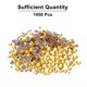thumbnail image 3 of 1450 Pcs Strass Hotfix Cristales de Vidrio Gemas (Set SS6-SS30, Dorado), 3 of 6