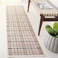 thumbnail image 2 of SAFAVIEH Oxford Plaids Paylynn Plaid Runner Rug, Beige/Green, 2' x 8', 2 of 10