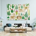 thumbnail image 6 of Coolnut Llama Tapestry Washable Polyester Art Wall Hanging Blanket for Living Room Bedroom Dorm Party, 60 x 51 Inch Home Decor Gifts, 6 of 7