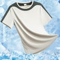 thumbnail image 4 of Men's Cooling Workout Shirts Bamboo Viscose Anti Odor Moisture Wicking Athletic Short Sleeve Lightweight Gym Tee Big and Tall Size M-4XL Gray, 4 of 9