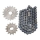 thumbnail image 3 of Piñón de motor delantero 420 de 18 dientes, cadena 420 de 60 eslabones, piñón trasero 14 dientes, kit para scooter, ATV, motocicleta, bicicleta, 3 of 14
