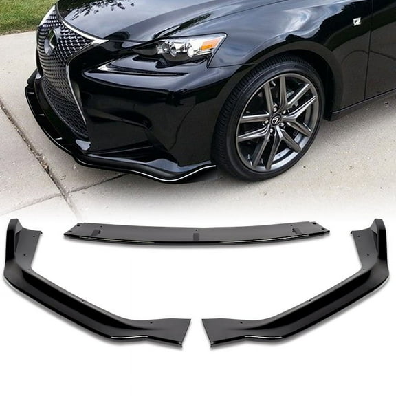 For 2014-2016 Lexus IS250 IS350 F-Sport Painted Black Front Bumper Body Kit Lip