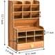 thumbnail image 2 of Organizador de escritorio de madera con cajón para la escuela de la oficina en el hogar brillar Electrónica, 2 of 3