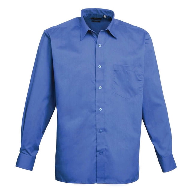 Premier Mens Poplin Long-Sleeved Shirt