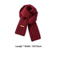 thumbnail image 6 of Eoperou Women Fall Winter Scarf Knitted Windproof Elastic Thickened Solid Color Warm Soft Japanese Style Cozy Wide And Long Neck Protection Lady Neck Wrap, 6 of 8
