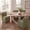 Green-Linen, variant on Dayalane Traditional Slipcovered Dining Chairs Set of 4, Modern Farmhouse PU Leather Upholstered Kitchen Chairs with Casters, Minimalist Style Armless Side Chair for Dining & Living Room, Brown