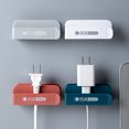 thumbnail image 1 of Worallymy Fijador de toma de corriente Soporte de cargador de teléfono montado en la pared Organizador de almacenamiento de cables de plástico azul oscuro Worallymy JD735811349, 1 of 7