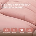 thumbnail image 4 of Jopath Foldable Lazy Sofa Bed with 2 Soft Pillows,Human Dog Bed with 5 Adjustable Position for Bedroom Living Room Reading Corner(Pink), 4 of 9