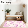 thumbnail image 3 of ODIKA 8'x10' Machine Washable Non-Slip Area Rug, Ethereal Mystique Swirled Fantasy Dream Wonderland High Traffic Rug with Pad, Pink, 703179, 3 of 8