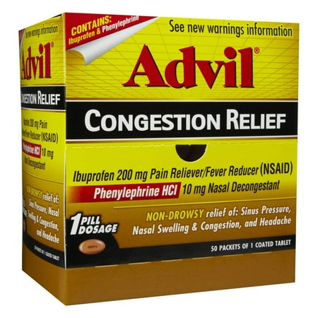 Pfizer 019501 Congestion Relief, 50/Box