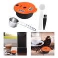 thumbnail image 4 of Cápsulas de café expreso de acero inoxidable con juego de s de cepillo Cápsulas de café recargables para de café TAS1003 / 01 TAS1403 / Naranja 60ML SM SunniMix Vaina de cápsulas reutilizables, 4 of 8