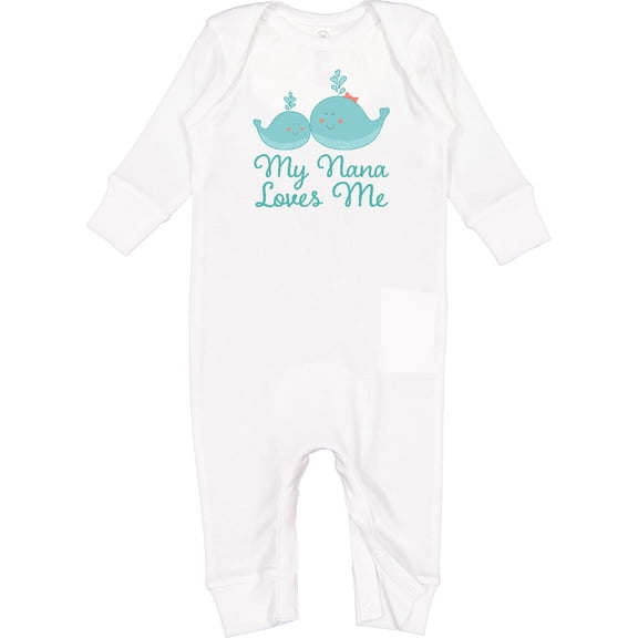 Inktastic My Nana Loves Me Baby Romper Coveralls