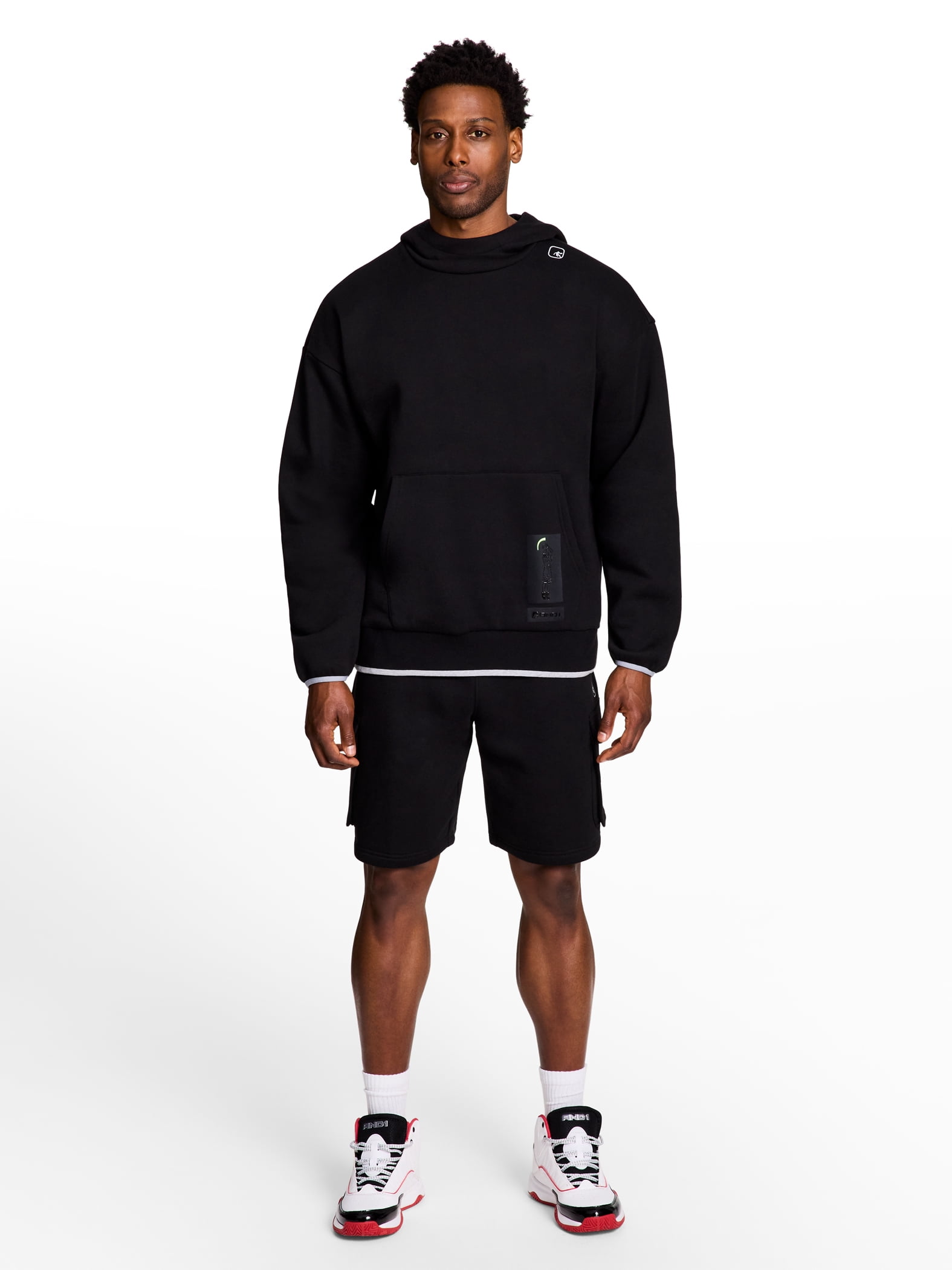 AND1 Men's and Big Men's Ultimate Cargo Short, 10" Inseam, up to Size 3XL
