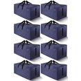 thumbnail image 1 of Bolsas de mudanza HOMESURE, paquete de 8, grandes, con cremalleras y asas, azules, 1 of 7