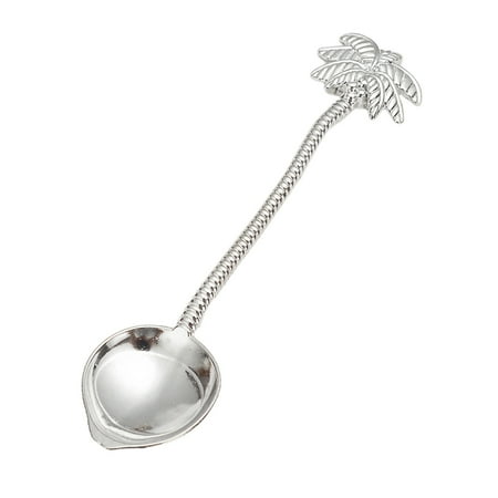 

Meizhencang Coffee Spoon Anti-rust Safe Zinc Alloy Elegant Design Long Handle Dessert Spoon for Home