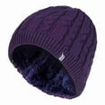 thumbnail image 1 of Heat Holders - Womens Ribbed Cable Knit Fleece Lined Thermal Knitted Beanie Hat, 1 of 2