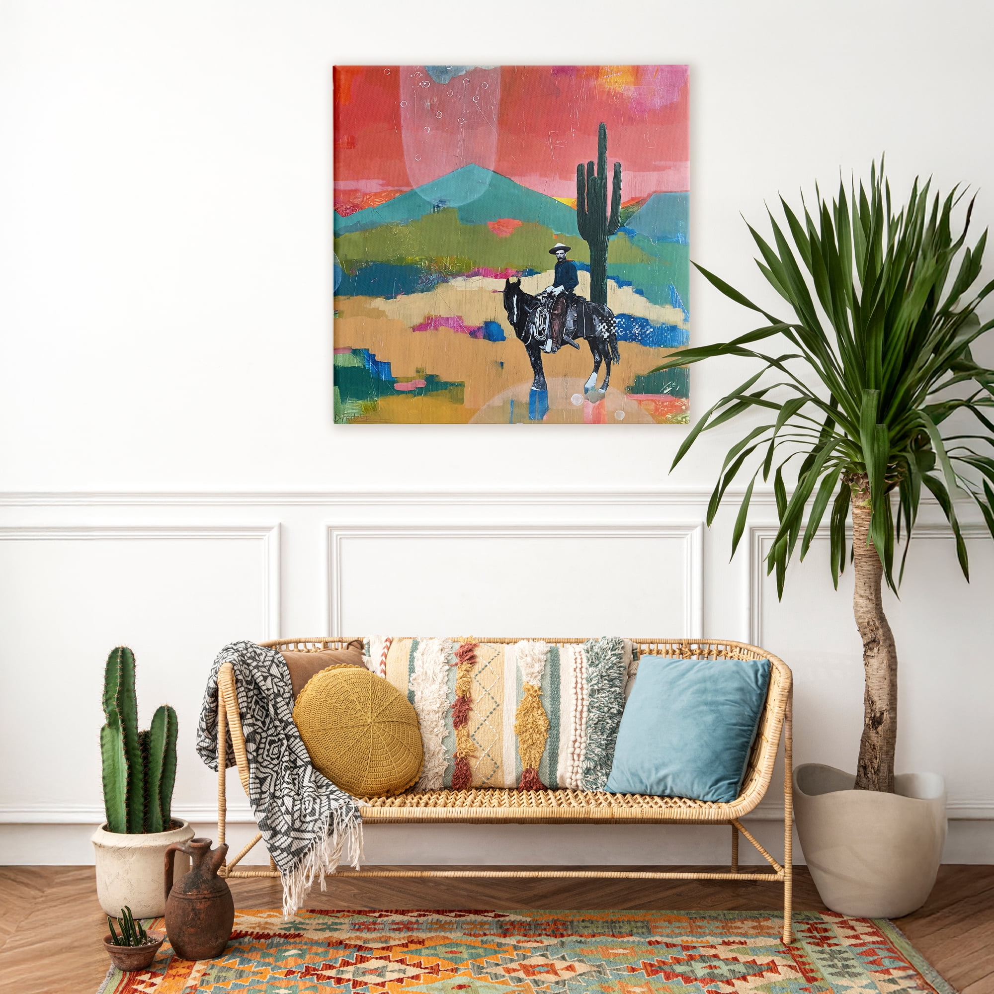 Stupell Industries I Used To Be A Cowboy Canvas Wall Art, design by Dianna Fritzler