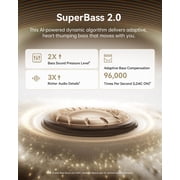 Baseus Open Ear Earbuds, 5g Clip-On Headphones, 40H Playtime,SuperBass 2.0, 4-Mic AI Clear Calls, IP67, Hi-Res LDAC & HiFi4 Acoustic Sound, Bluetooth 6.0, MC1 Pro