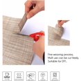 thumbnail image 5 of Placemats for Dining Table Set of 6 Woven Vinyl Plastic Place Mats Non-Slip Heat Insulation Stain Resistant Table Mats Washable Easy Clean Placemats (Linen Yellow), 5 of 6