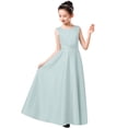 thumbnail image 4 of XQYLOS Girls Formal Dress A Line Sleeveless Flower Long Dresses Kids Cute Birthday Wedding Dress Stage Performance Dresses Teenage Wedding Dress Fl𝗈wy, 4 of 8