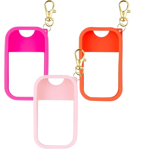 Hand Sanitizer Spray Accessory ,Silicone Case Compatible with Touchland Hand Sanitizer Spray, Protective Case with Keychain for Power Mist and Glow Mist 1 fl oz
