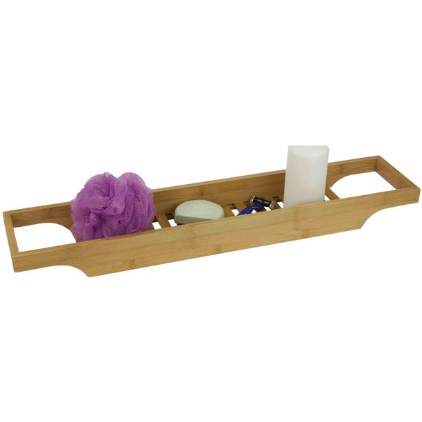 Home Basics Bamboo Bathtub Caddy