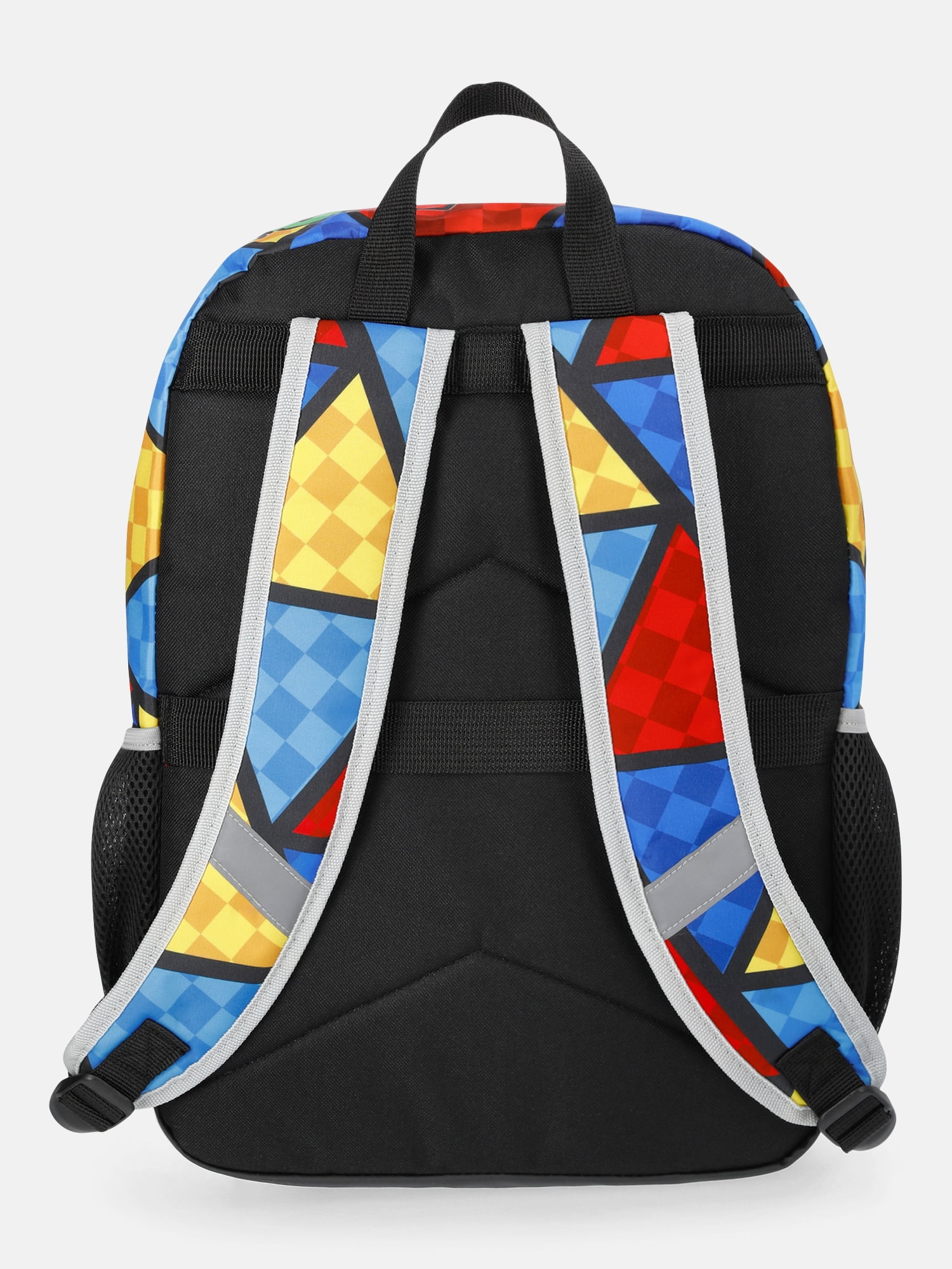 Nintendo Mario Boys 17" Step it Up Backpack with Pouch & Lunch Box, 3-Piece Set, Black