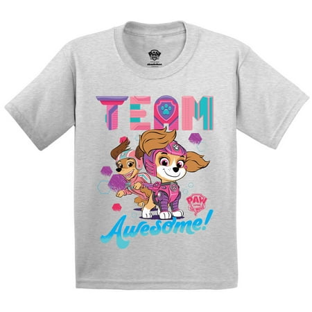 

Paw Patrol Toddler Shirt for Boys for Girls - 3T 4T 5/6T - Team Awesome Paw Patrol Tee Movie