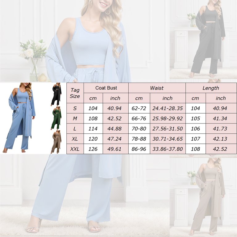 Sweater Pants Set for Women Striped Suit Women plus Size Suit for 