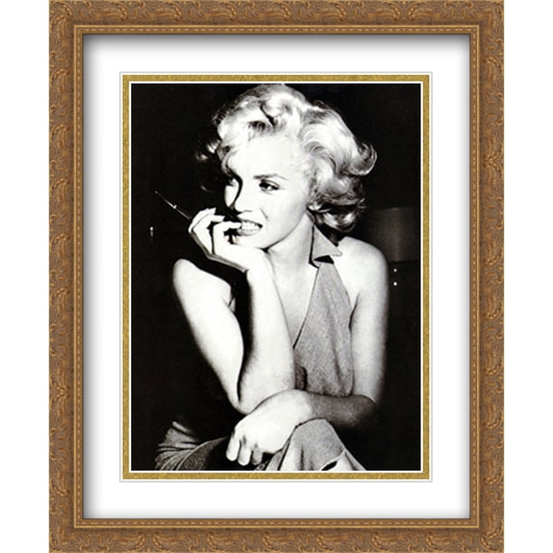 Marilyn Monroe, 1952 28x34 Double Matted Large Gold Ornate Framed Movie Star Poster Art Print