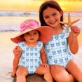 thumbnail image 4 of Abcomgle 3t Swimsuit Girls Floral Print One Piece Swimsuit for Girls Ruffled Stretchy Bathing Suits for Girls, 4 of 7