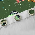 thumbnail image 5 of Feelyou Cute Green Dinosaur Black Out Curtains for Child, Outer Space Curtains Pack of 2 (42x63 Each), Kawaii Animal Astronaut Bedroom Curtains, Living Room Curtains Decor, 5 of 7