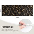 thumbnail image 5 of Black Gold Marble Pattern Kitchen Rug Mat,Kitchen Runner Rugs Non Skid Washable,Decorative Kitchen Floor Mats for Kitchen,Sink,Laundry,17"X47", 5 of 5
