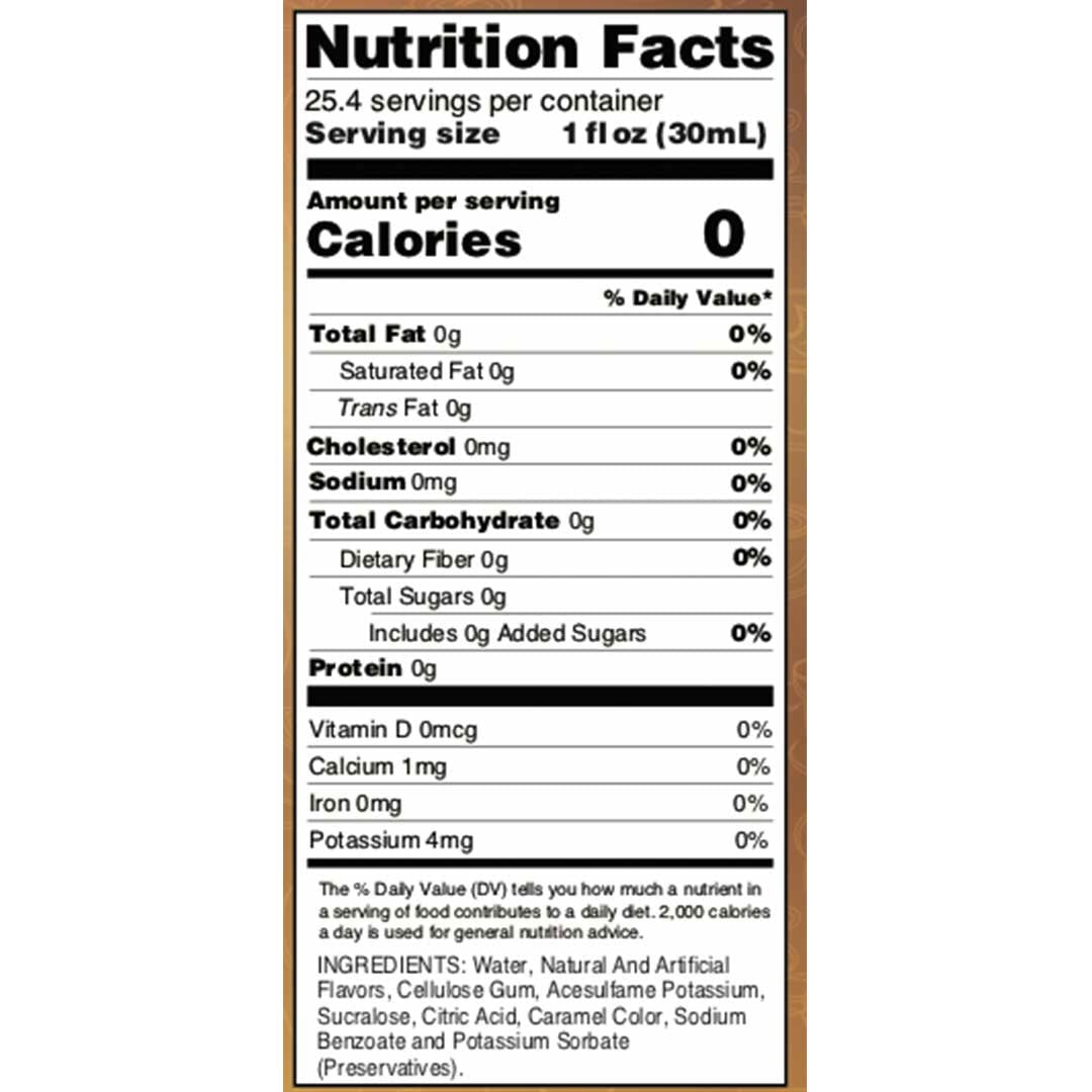 Skinny Mixes, Sugar Free Syrup, Maple Bourbon Pecan, 750ml