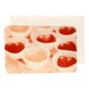 Valentine's Day Greeting Card for Loved Ones, Friends and Family - with a picture only of ; Cupcake Heart