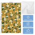 thumbnail image 5 of Lemons Leaves Kitchen Towels Set of 3, Water Absorbent Dish Towel, Summer Fruits Floral Botanical Brown Decorative Hand Towels - Quick Drying Cloth for Cooking Baking, 18x28 Inch, 5 of 8