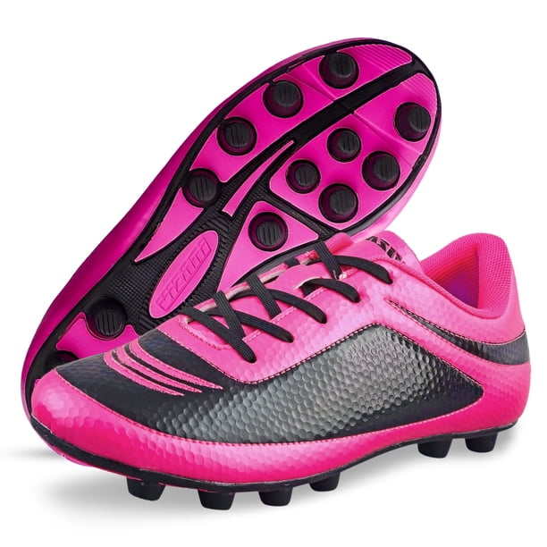 Botas de Fútbol Vizari USA Infinity para Niños: Ligeras, Duraderas, Ideales para Terrenos Firmes, Tanto para Niños Como para Niñas, Color Rosa, Talla 11.5.