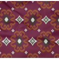 thumbnail image 4 of oneOone Organic Cotton Poplin Twill Fabric Diamond & Swirl Ikat Printed Fabric 1 Yard 42 Inch Wide, 4 of 4