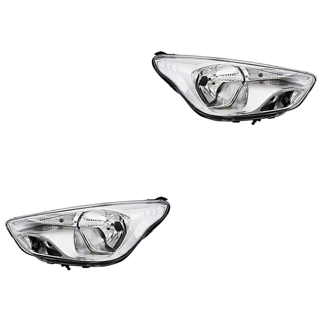 2 Faros Figo 2016 A 2018 Ford Fondo crom TYC .