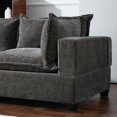 thumbnail image 5 of 117.5'' Modular Sectional Sofa with Storage Ottoman & Removable Cushions, 7-Seat Cloud Foam Chenille Living Room Furniture for Spacious Comfort (Gray), 5 of 9