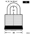thumbnail image 2 of Lock Master Lock 1D No.1 laminado de 4,4 cm de ancho, 2 of 2